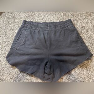 Aerie High Waist Charcoal Shorts